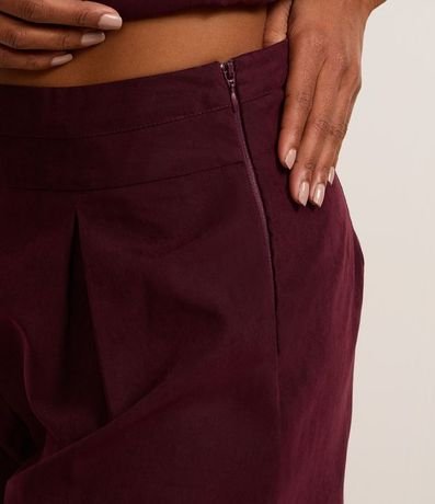 Pantalón Pantalona en Cupro con Pliegues 4