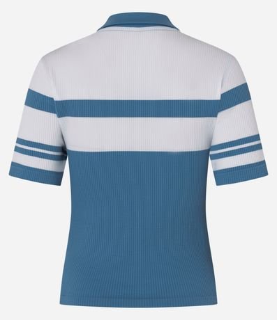 Blusa Polo Seamless Rayada 8
