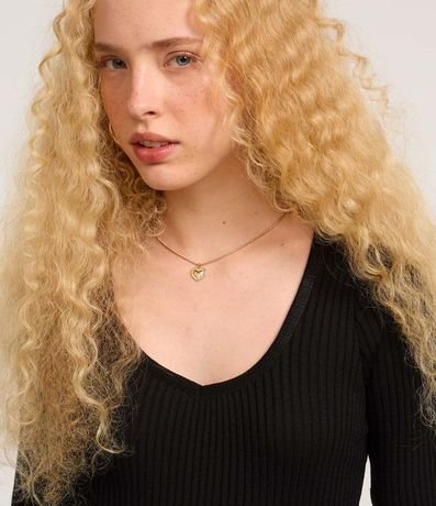 Vestido Long Midi en Punto con Textura y Fenda 2