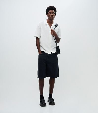 Camisa Boxy en Jacquard con Texturizado Bowling 2