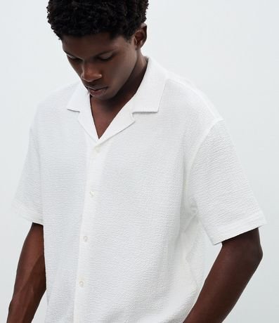 Camisa Boxy en Jacquard con Texturizado Bowling 3