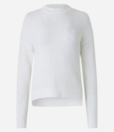 Suéter de Punto Mousse con Sisa Desplazada 5