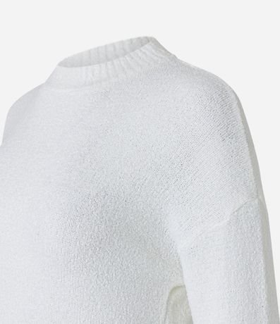 Suéter de Punto Mousse con Sisa Desplazada 6