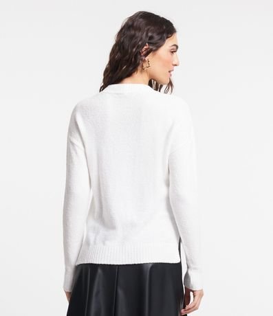 Suéter de Punto Mousse con Sisa Desplazada 3