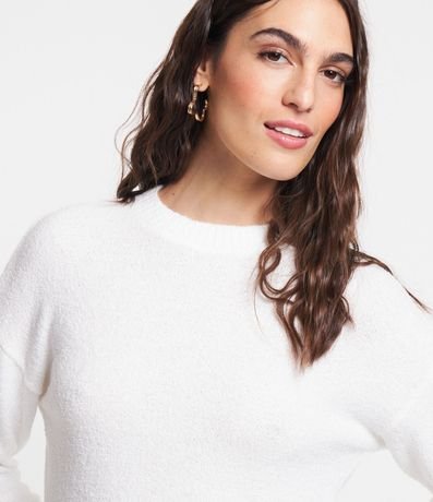 Suéter de Punto Mousse con Sisa Desplazada 4