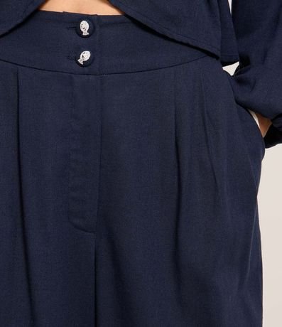 Pantalón Pantalona en Viscosa y Lino con Bajo Larga 4