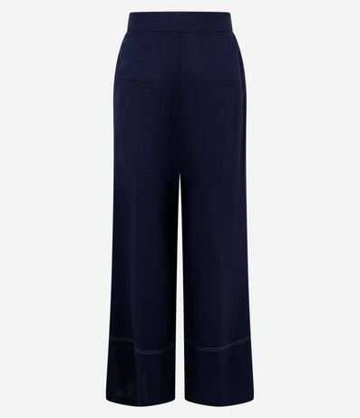 Pantalón Pantalona en Viscosa y Lino con Bajo Larga 8