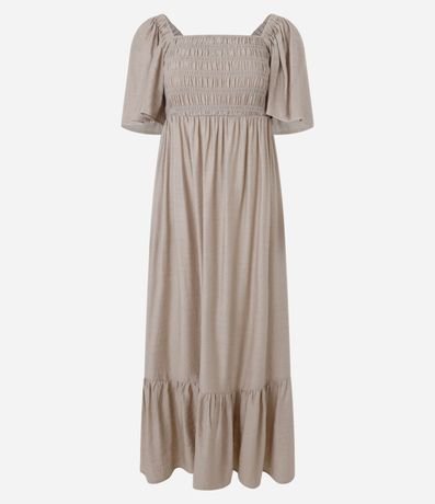 Vestido Long Midi con Lastex en el Busto 6