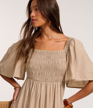 Vestido Long Midi con Lastex en el Busto 3