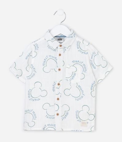 Camisa Infantil con Icono de Repetición Mickey - Talle 1 a 6 años 2