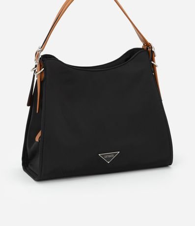 Cartera Hobo Grande con Asa y Detalles Contrastantes 2