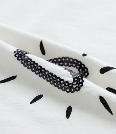 Blusa en Algodón con Manga Abullonada y Estampa Romántica Curve & Plus Size 5