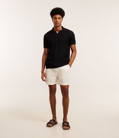 Camisa Polo Regular en Algodón con Textura 2