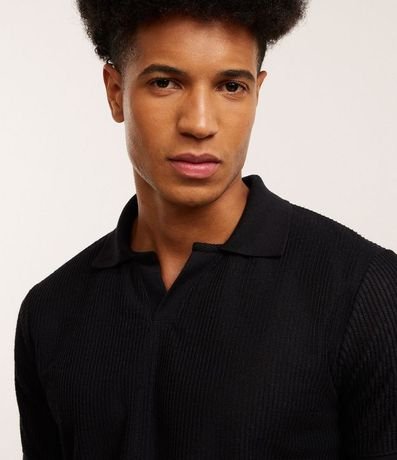 Camisa Polo Regular en Algodón con Textura 4