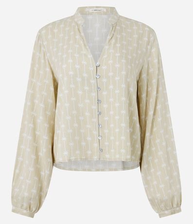 Camisa en Viscosa con Cuello Padre y Botones 5