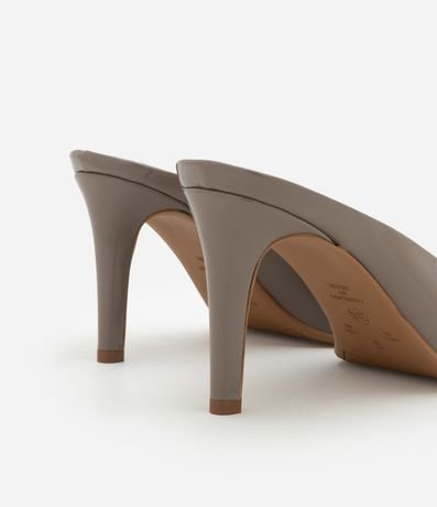 Zapato Mule Peep Toe con Berniz 3