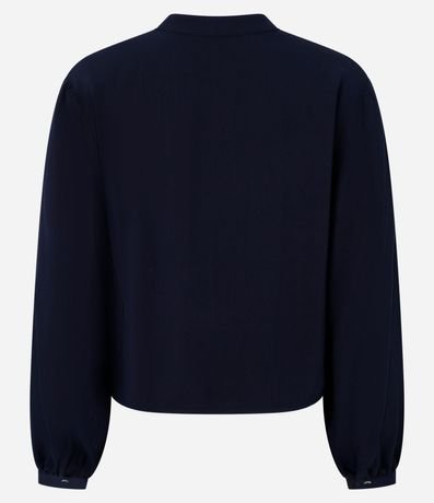 Camisa en Viscosa con Cuello Padre y Botones 4