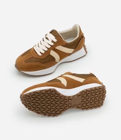 Championes Jogging en PU con Recortes Contrastantes 6