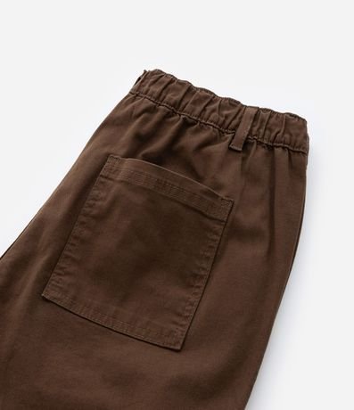 Pantalón Recto Infantil en Sarga con Bolsillo Cargo - Talle 5 a 14 años 6