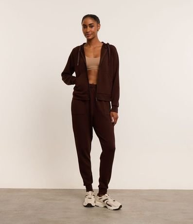 Pantalón Jogger Deportivo en Microfibra con Cintura Elástica 1
