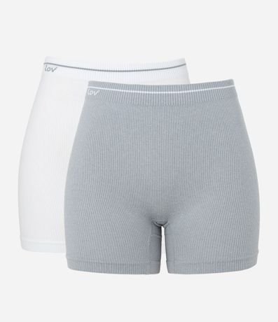 Kit 02 Bombachas Boyshort en Microfibra sin Costura