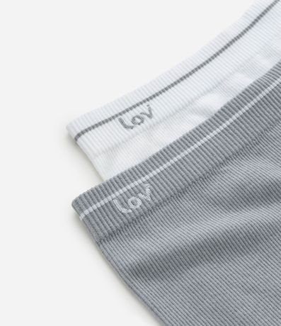 Kit 02 Bombachas Boyshort en Microfibra sin Costura 4