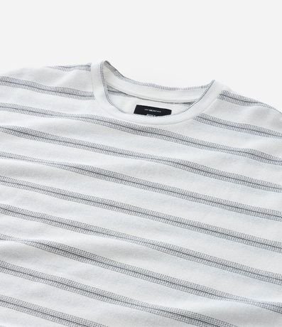 Remera Boxy en Algodón con Estampa de Rayas 9