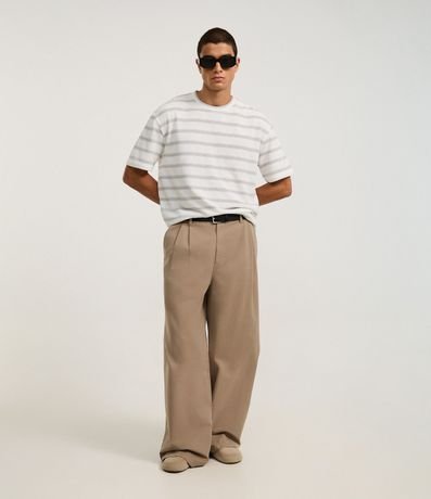 Remera Boxy en Algodón con Estampa de Rayas 6