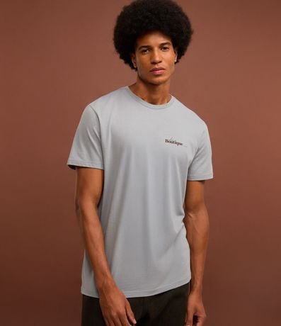 Remera Comfort en Algodón con Estampa Lettering La Boutique 5