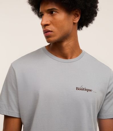 Remera Comfort en Algodón con Estampa Lettering La Boutique 6