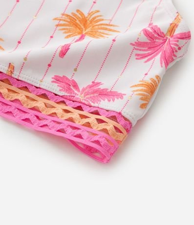 Bikini Infantil en Microfibra con Estampa Tropical - Talle 5 a 14 años 8