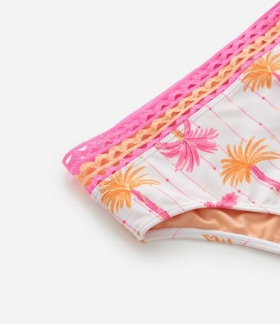 Bikini Infantil en Microfibra con Estampa Tropical - Talle 5 a 14 años 10