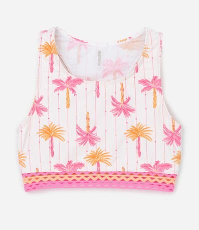 Bikini Infantil en Microfibra con Estampa Tropical - Talle 5 a 14 años 3