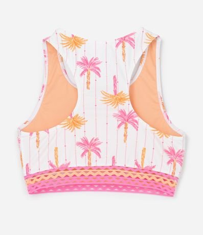 Bikini Infantil en Microfibra con Estampa Tropical - Talle 5 a 14 años 4