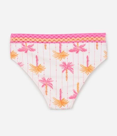 Bikini Infantil en Microfibra con Estampa Tropical - Talle 5 a 14 años 6