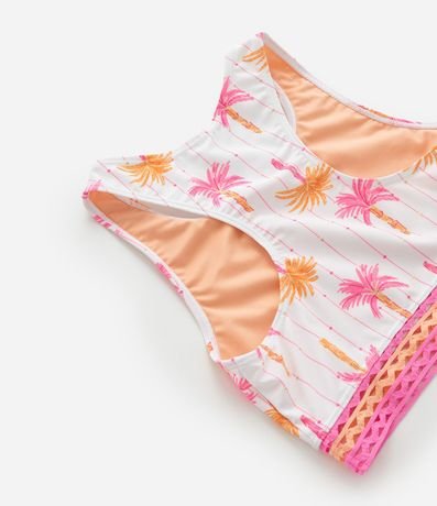 Bikini Infantil en Microfibra con Estampa Tropical - Talle 5 a 14 años 7