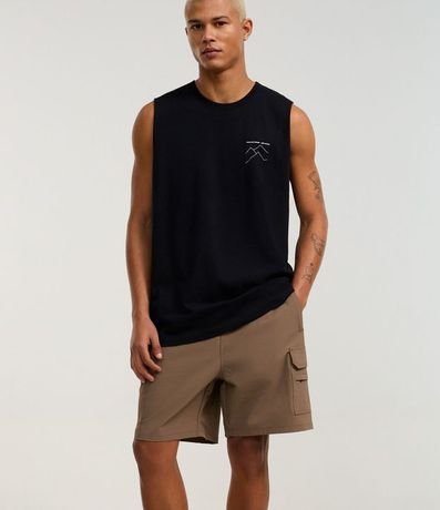 Bermuda en Poliamida con Bolsillo Cargo 4