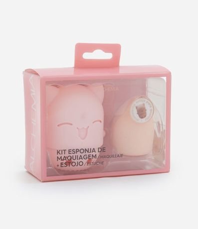 Esponja de maquillaje con estuche Alchemia
