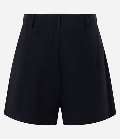 Short Corto con Lino y Bordado en la Bajo 7