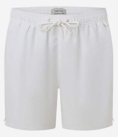 Bermuda de Banho en Ripstop con Cintura Elástica