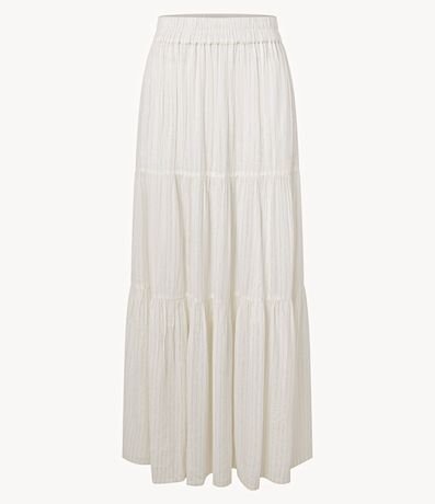 Pollera Larga con Volados e Hilo Metalizado 6