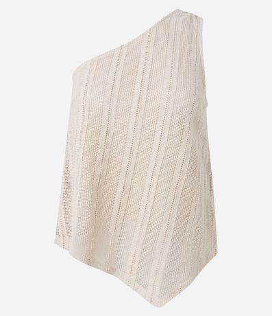 Blusa en Algodón con Escote Hombro Único 5