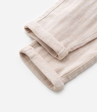 Pantalón Infantil en Cambraia con Bolsillo Cuchillo y Bajo Plegado - Talle 0 a 18 Meses 5