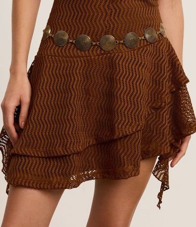 Cinturón Cadena Largo de Metal con Eslabones 4