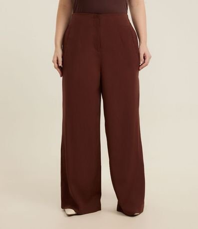 Pantalón Wide Leg Sastrería en Viscosa Curve & Plus Size 3