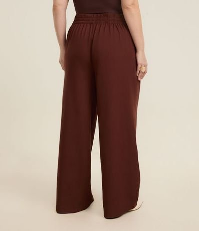 Pantalón Wide Leg Sastrería en Viscosa Curve & Plus Size 5
