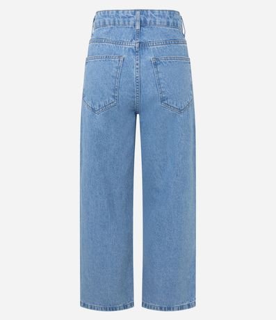 Pantalón Cropped Reta Jeans con Lavado Clássica 8
