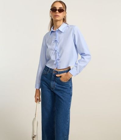 Pantalón Cropped Reta Jeans con Lavado Clássica 2