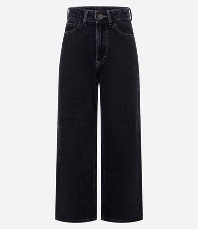 Pantalón Cropped Reta Jeans con Lavado Clássica 1