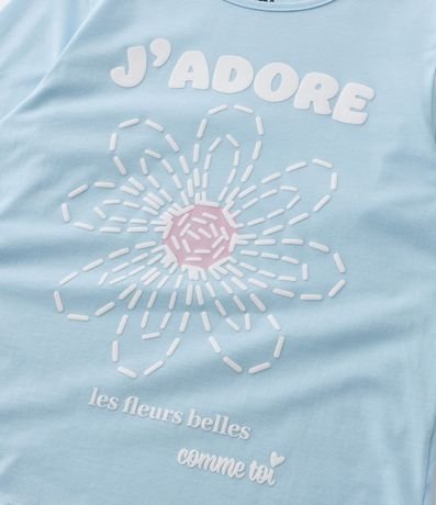 Remera Infantil con Estampa de Flor - Talle 5 a 14 años 5